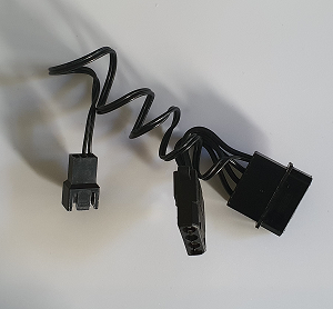 Adaptateur ventilateur deux connecteur Molex à 4 broches vers connecteur PWM (neuf)