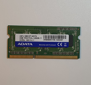 Mémoire Sodimm DDR3 Adata PC3L-12800S 11 2 Go