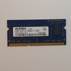 Mémoire Sodimm DDR3 Elpida PC3-12800S 11-10-B2  2 Go