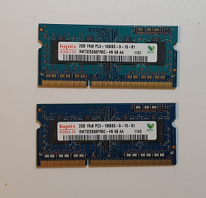 Mémoire Sodimm Hynix PC3-10600S 9-10-B1 4 Go 2X2 Go