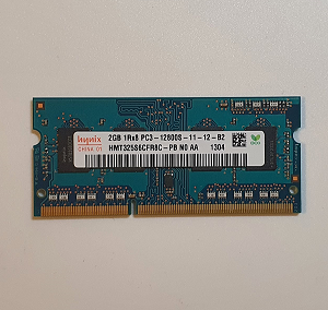 Mémoire Sodimm Hynix PC3-12800S 11-12-B2 2 Go