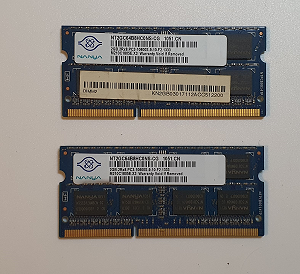 Mémoire Sodimm Nanya PC3-10600S 9-10-F2 4 Go 2X2 Go