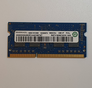 Mémoire Sodimm Ramaxel PC3L-12800S 2 Go