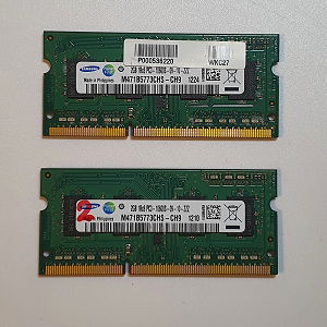 Mémoire Sodimm Samsung PC3-10600S 9-10-ZZZ 4 Go 2X2 Go