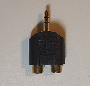 Adaptateur audio jack 3.5 mm vers 2 X RCA (neuf)