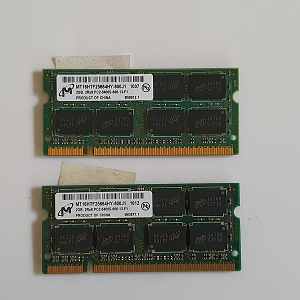 Mémoire Sodimm DDR2 Crucial (Micron) PC2-6400S 666-13-F1 4 Go 2 X 2 Go