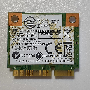 Carte Wifi et Bluetooth BCM943142HM