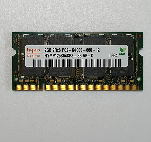 Mémoire Sodimm DDR2 Hynix PC2-6400S 666-12 2 Go